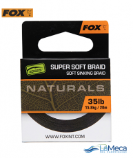 TRENZADO FOX NATURALS SUPER SOFT BRAID 35LB 20M
