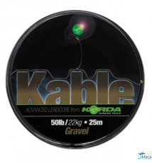 LEADCORE KORDA KABLE TIGHT WEAVE GRAVEL 50 lb / 7 m