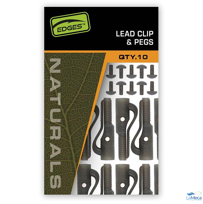 CLIP PLOMO FOX EDGES LEAD CLIP + PEGS