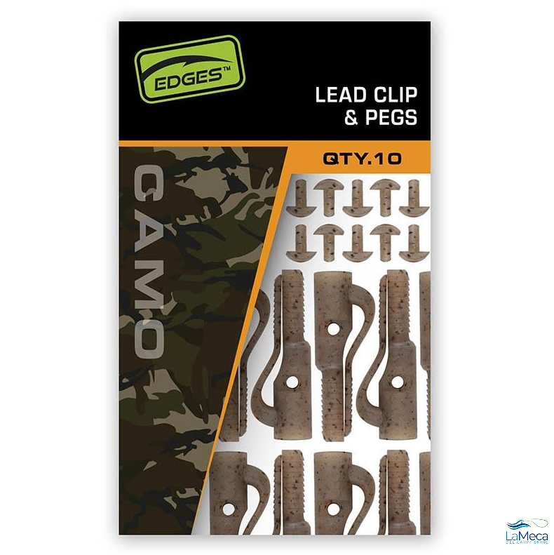 Clip Plomb Fox Edges Camo Lead Clip + Pegs
