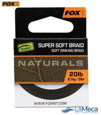 TRENZADO FOX NATURALS SUPER SOFT BRAID 20LB 20M