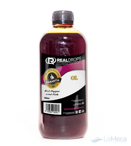 OIL RED PEPPER AND FISH REAL DROPS 500 ML