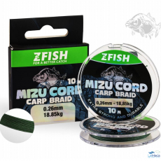 Línea trenzada para carpas Zfish Mizucord 0,23 mm 10 m 17,19 kg Línea trenzada para carpas Zfish Mizucord 0,23 mm 10 m 17,19 kg