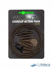 DARK MATTER LEAD CLIP ACTION PACK GRAVEL KORDA