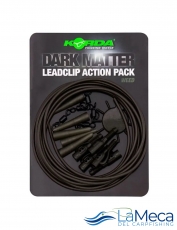 KORDA DARK MATTER LEAD CLIP ACTION PACK WEED