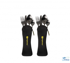 JUEGO DE CUBIERTOS RIDGEMONKEY DLX, PAQUETE DOBLE JUEGO DE CUBIERTOS RIDGEMONKEY DLX, PAQUETE DOBLE