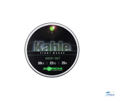 LEADCORE KORDA KABLE TIGHT WEAVE WEED 50 lb / 25 m