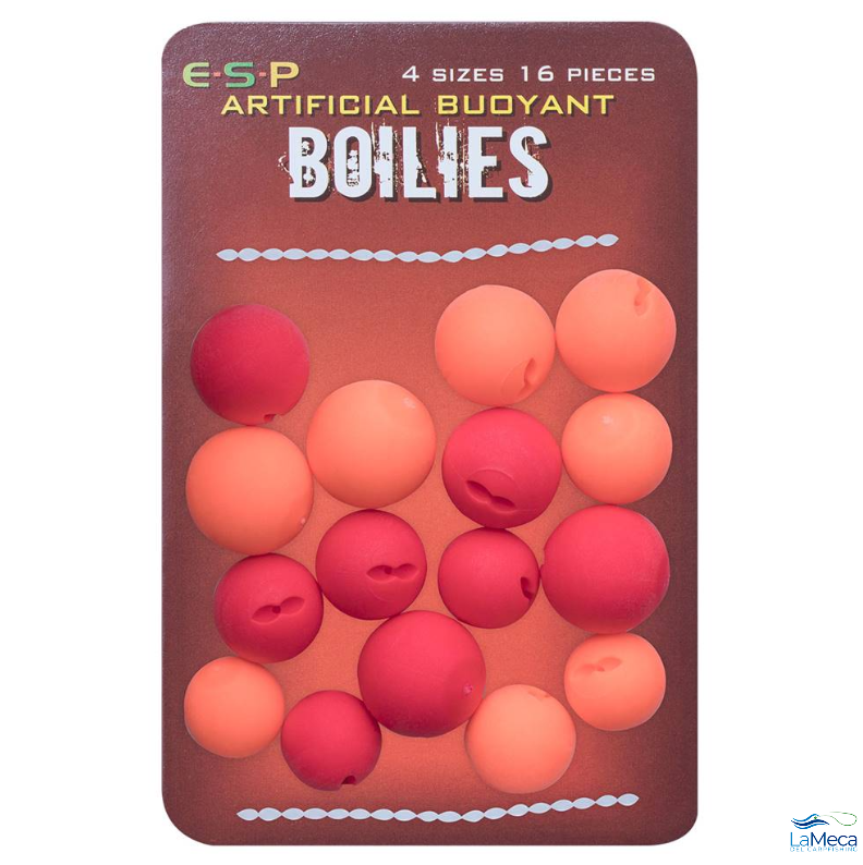 ESP ARTIFICIAL BOILIES BUOYANT BOILIES FLOTANTES ROJO Y NARANJA