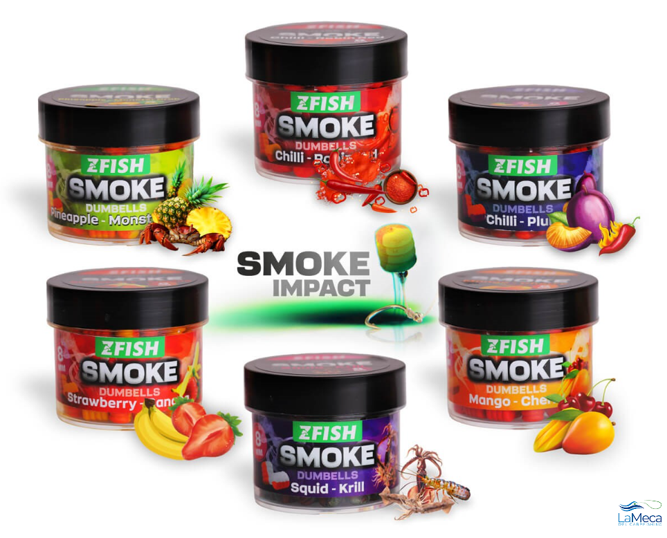 ZFISH Smoke POP-UP DUMBELLS 8 mm MANGO-CHERRY