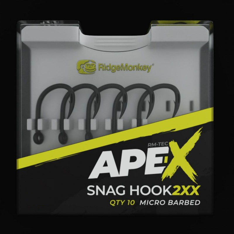 ANZUELO RIDGEMONKEY Ape-X Snag Hook 2XX (Diferentes opc)