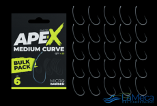 BULK PACK ANZUELO RIDGEMONKEY APE-X MEDIUM CURVE N� 6  MICRO BARBED